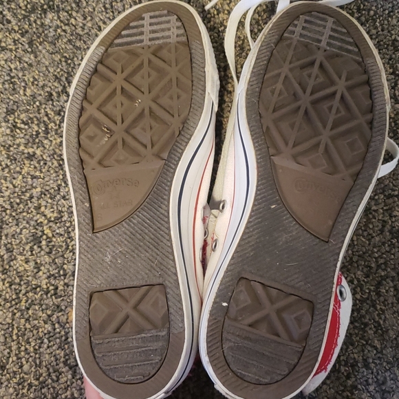 Converse Unisex Red and Blue Star High-Tops - Picture 3 of 7